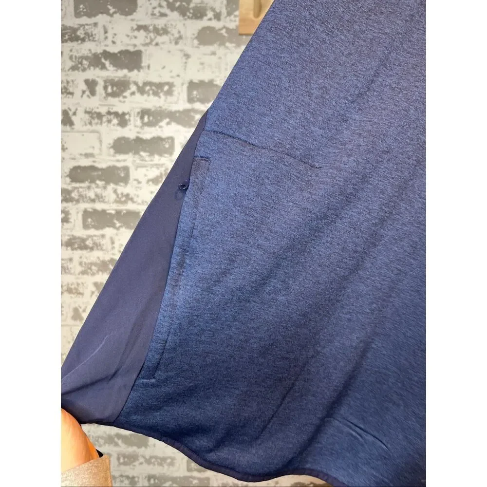 Under armour | men blue two tone 1/4 zip pullover athletic loose fit